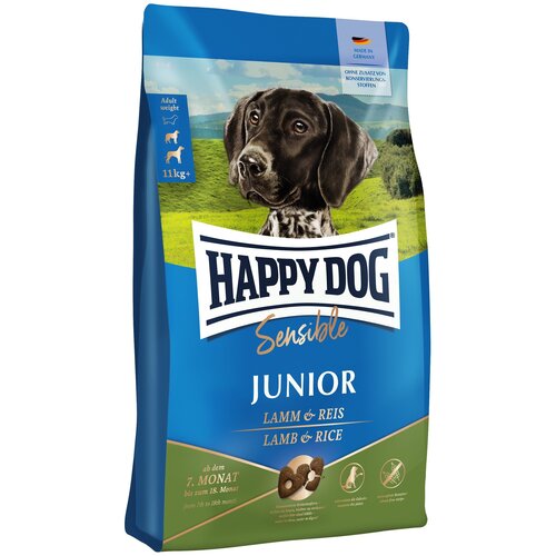 Сухой корм Happy Dog Sensible Junior Lamb & Rice для щенков с 7 месяцев с ягненком и рисом 1кг