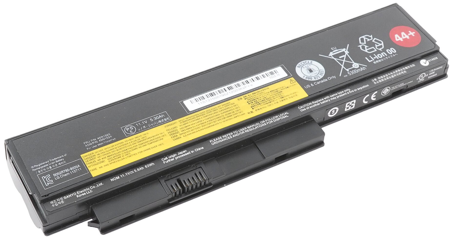 Аккумулятор 45N1024 для Lenovo ThinkPad X220 / X220s / X230 (0A36281, 42T4902) 44+