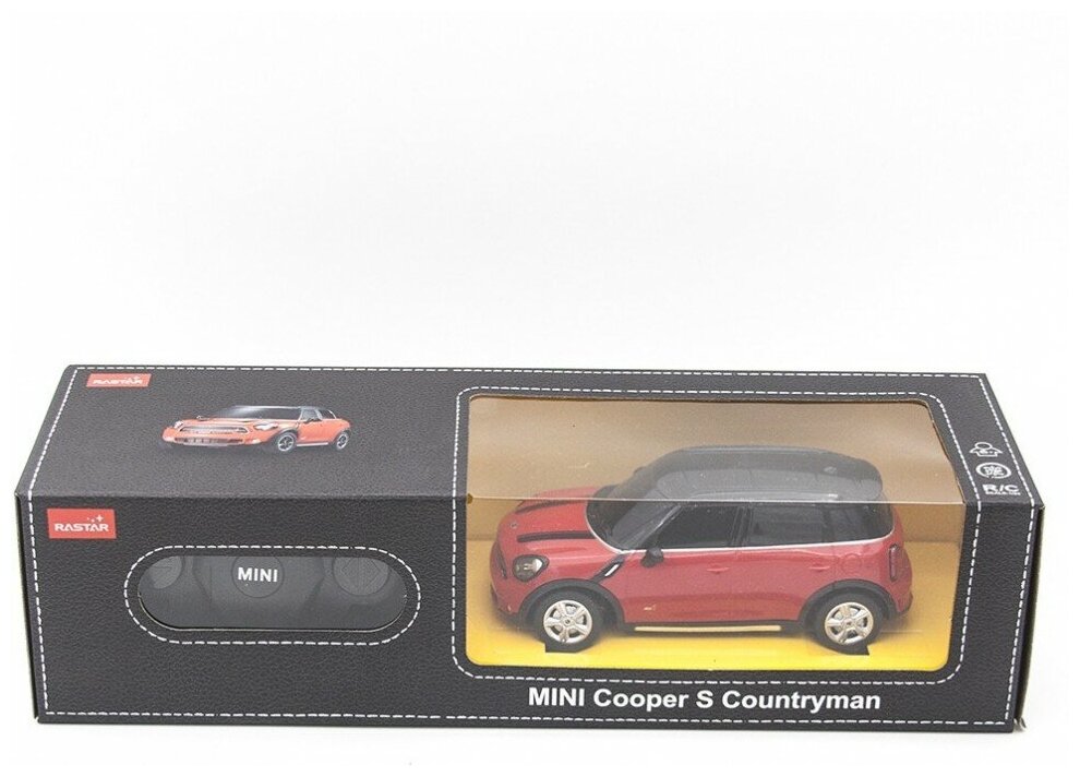 Rastar Машина на р/у – Mini Cooper S Countryman, 1:24, красный - фото №16