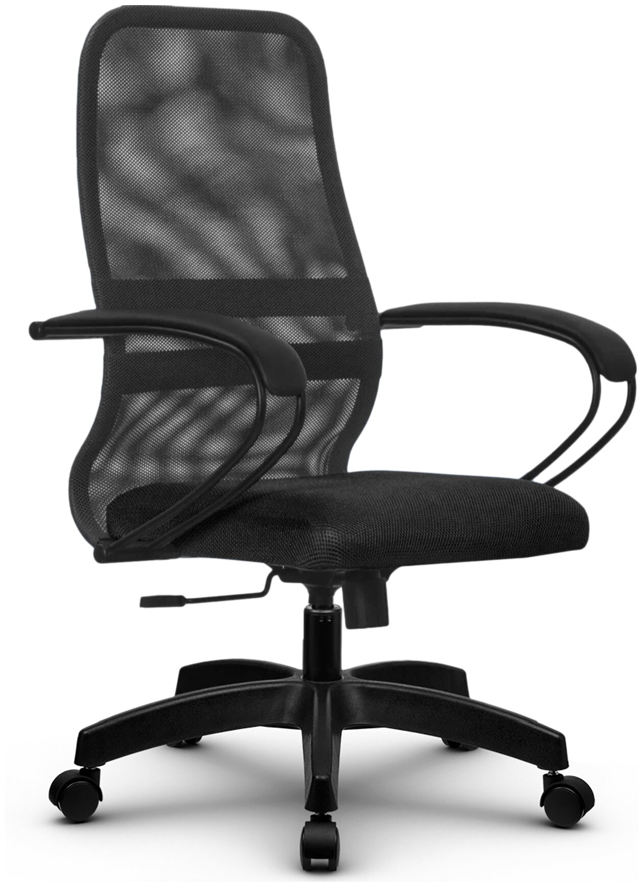 Компьютерное кресло METTA SU-C-8 универсальное, обивка: сетка/текстиль, цвет: темно-серый - фотография № 1