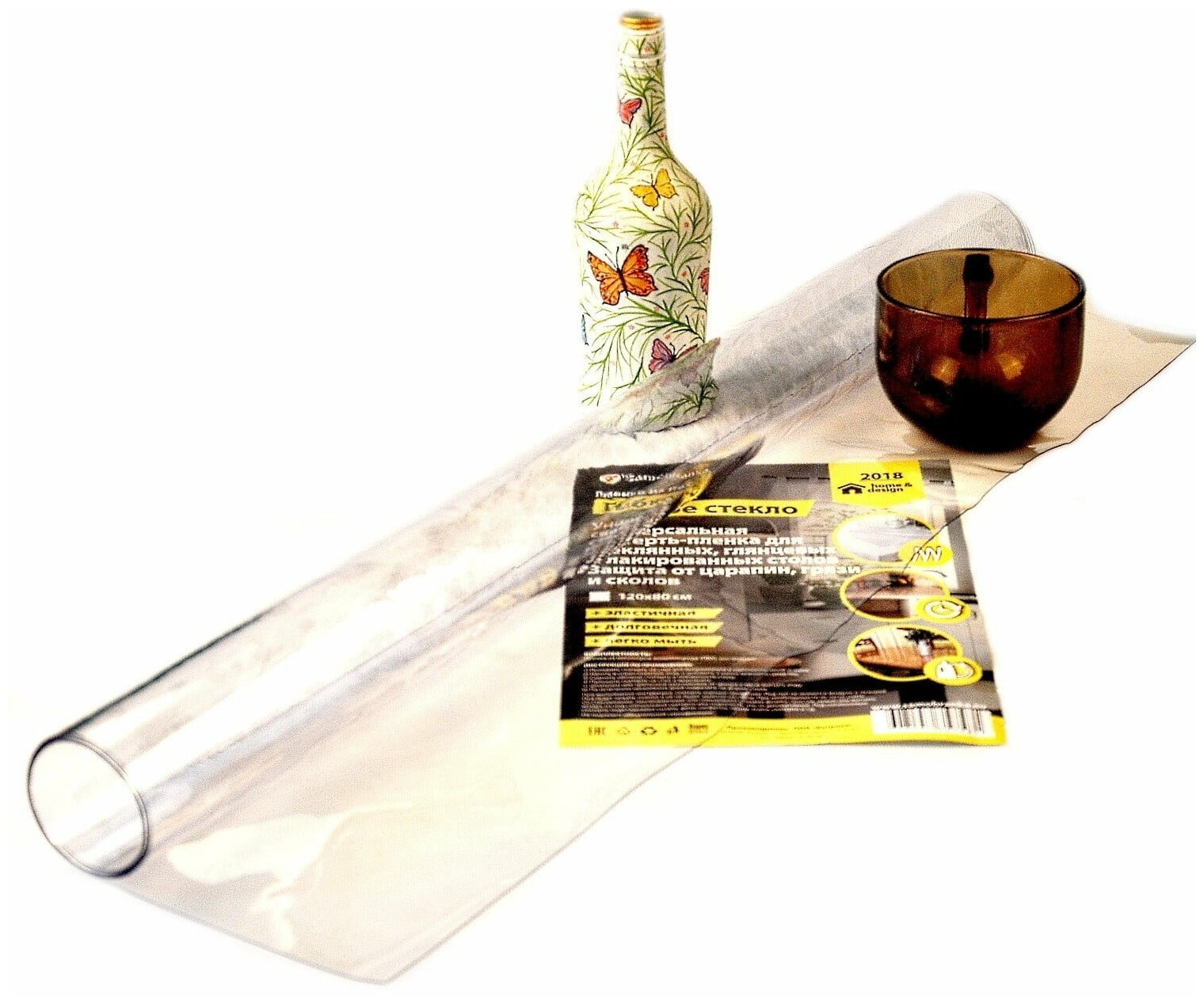 Гибкое стекло для подоконника из ПВХ 200*40 см