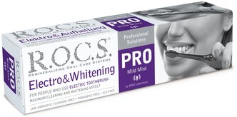 Зубная паста R.O.C.S. Pro Electro & Whitening, Mild Mint, 135 г