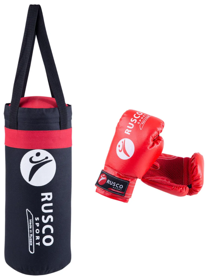 Набор бокс. начинающих Rusco Sport, черно-красный (6 OZ) RuscoSport 7322177