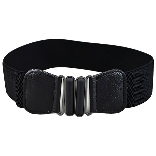 фото Пояс женский прорезиненный на талию, черный red velvetta