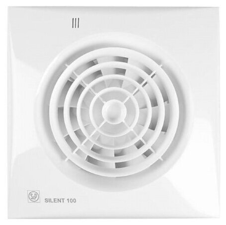 Вытяжной вентилятор Soler & Palau SILENT-100 CHZ, white 8 Вт