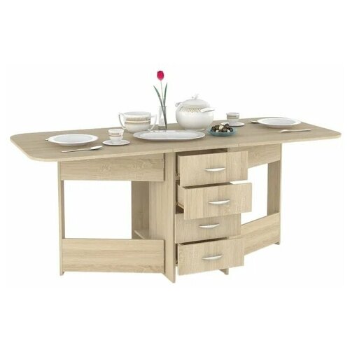 фото Глория 606 м моби стол - тумба (дуб сонома) mobi