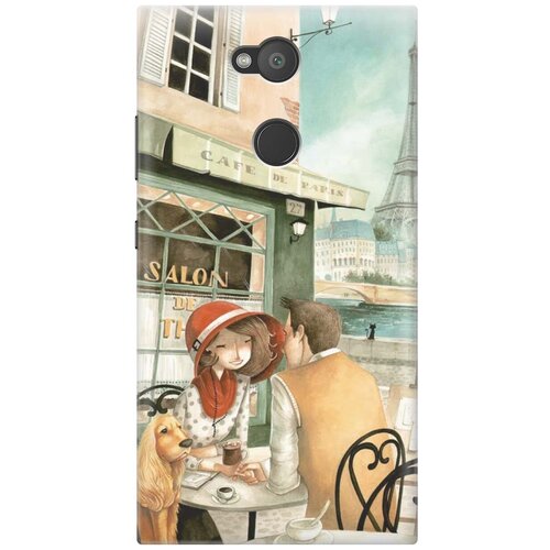 фото Re:pa накладка transparent для sony xperia l2 с принтом "sweet paris"