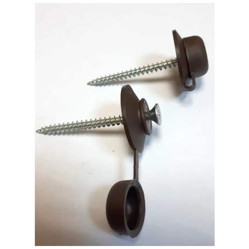 фото Термошайба с колпачком для крепления листового материала коричневая 100 штук murol