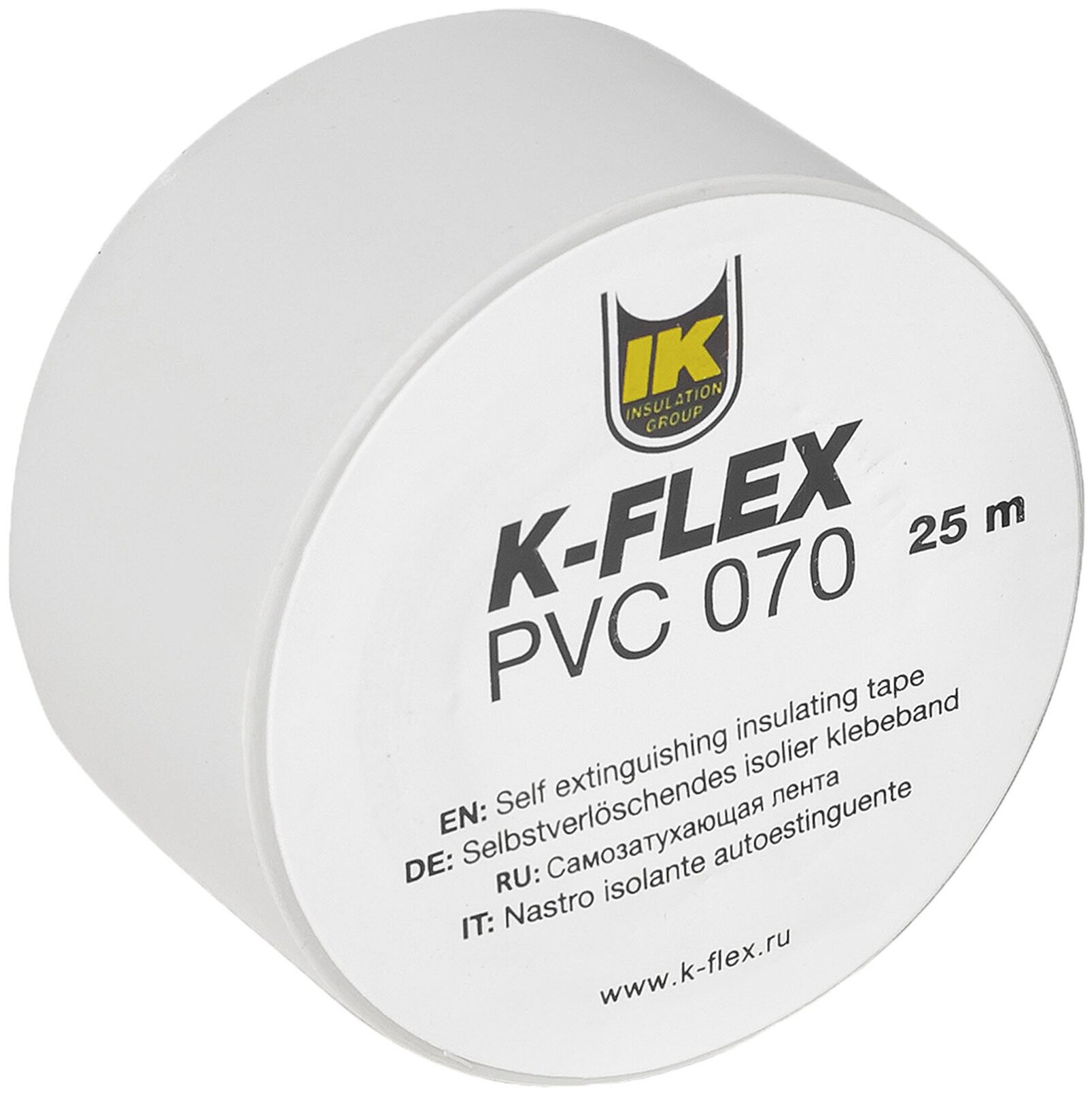 Изолента герметизирующая серая 130 микрон K-FLEX 050-025 PVC AT 070 серая, 50мм*25 метров — фото 1