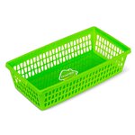 Корзина для хранения Велетта Martika 21х11х5 см, прямоугольная, пластик, цвет зеленый - изображение