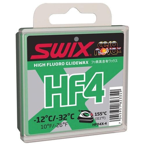 фото Парафин swix hf4 x -12c/ -32c, зеленый, 40 гр.