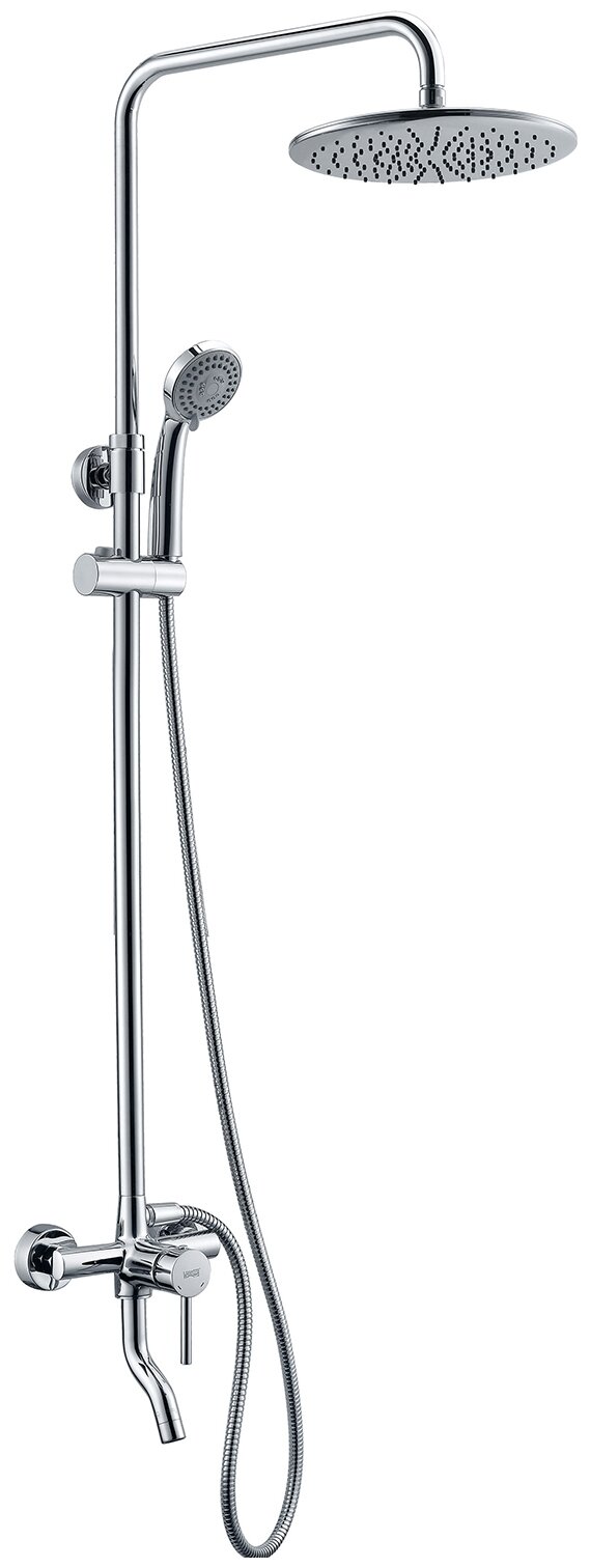 Ручной душ WasserKRAFT A14401,  хром хромоникелевое 1500 мм