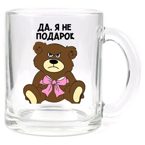 фото Стеклянная кружка прозрачная самый лучший физрук drabs