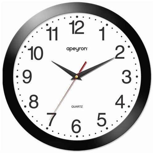 Часы настенные аналоговые Apeyron PL1.112, круглые, 29x29x4см