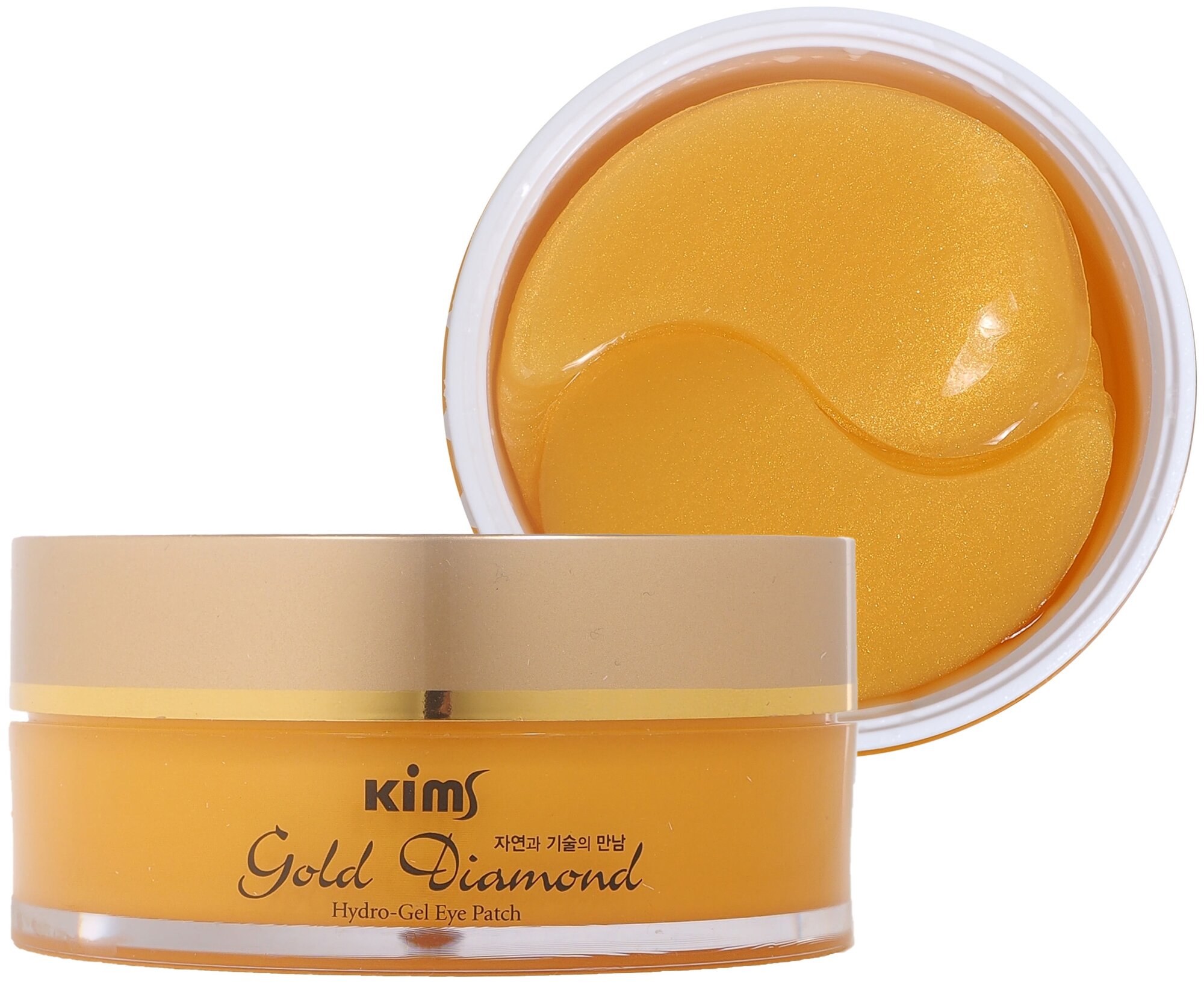 Маска (патчи) вокруг глаз гидрогелевая алмазная Kims Gold Diamond Hydro-Gel Eye Patch 60 шт