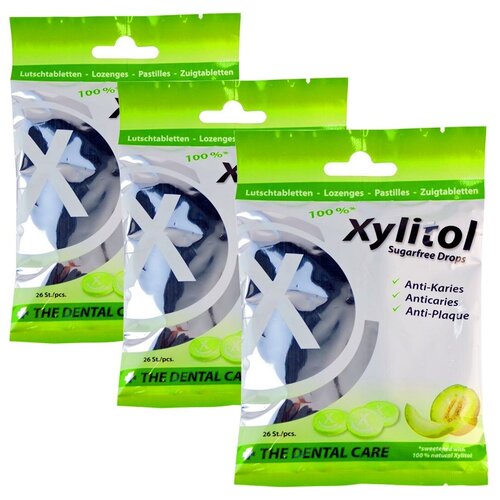 Профилактические леденцы Miradent Xylitol дыня (3 упаковки)