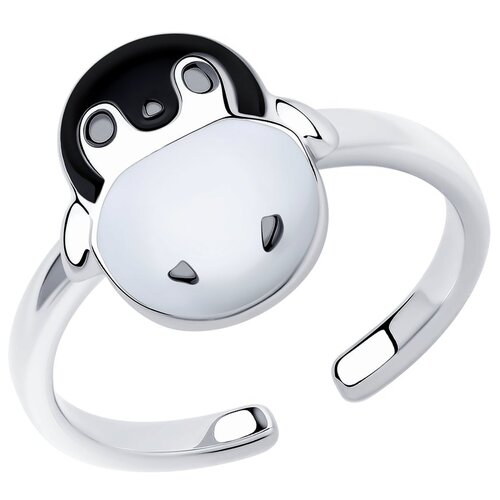 фото Sokolov кольцо из серебра с эмалью 94013457, размер 14