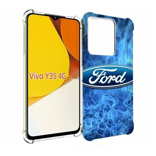 Чехол MyPads ford-форд-22 м для Vivo Y35 4G 2022 / Vivo Y22 задняя-панель-накладка-бампер чехол mypads ford форд 22 м для vivo x80 pro задняя панель накладка бампер