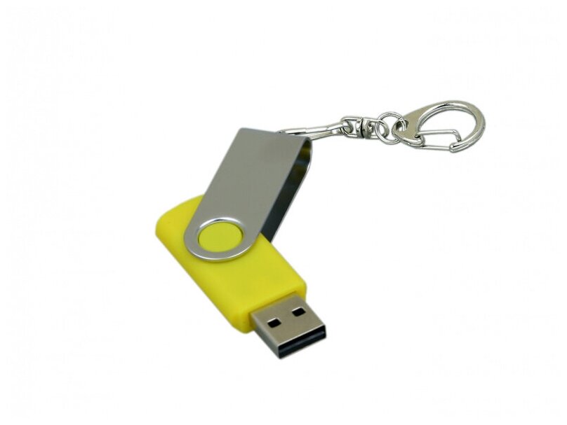 Флешка для нанесения Квебек (16 Гб / GB USB 2.0 Желтый/Yellow 030 Flash drive PM001)