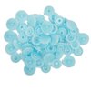 Кнопки пластиковые 12мм, 15шт, POM-12, Micron, № 005 голубой - изображение