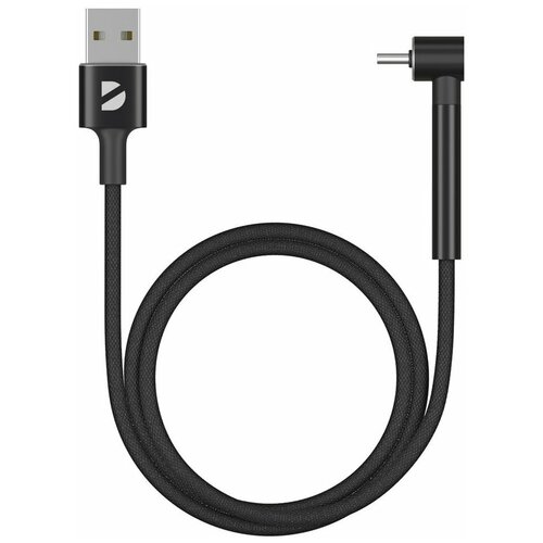 Дата-кабель Deppa Stand USB - micro USB подставка алюминий 1м черный дата кабель stand usb micro usb подставка алюминий 1м черный deppa 72296