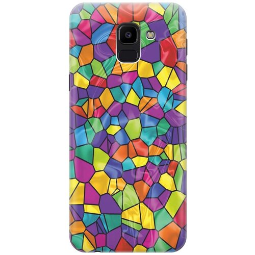 GOSSO Ультратонкий силиконовый чехол-накладка для Samsung Galaxy J6 (2018) с принтом Яркая мозаика gosso ультратонкий силиконовый чехол накладка для samsung galaxy a6 2018 с принтом яркая мозаика