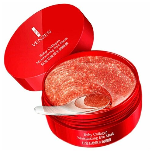 Гидрогелевые патчи для глаз Ruby Collagen Moisturizing Eye Mask с экстрактом бурых водорослей 60 шт/ Патчи от отёков и тёмных кругов под глазами