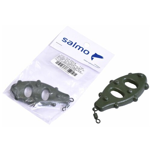 груз с вертлюгом salmo bun swivel 040 г цвет green Груз с вертлюгом Salmo Turtle Swivel, 120 г (цвет: green)