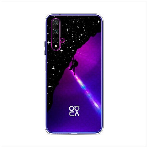 фото Силиконовый чехол "скалолаз в космосе" на huawei nova 5t / хуавей нова 5т case place