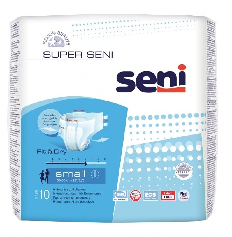   Seni Super Small S, 55-80 , 10 *3 