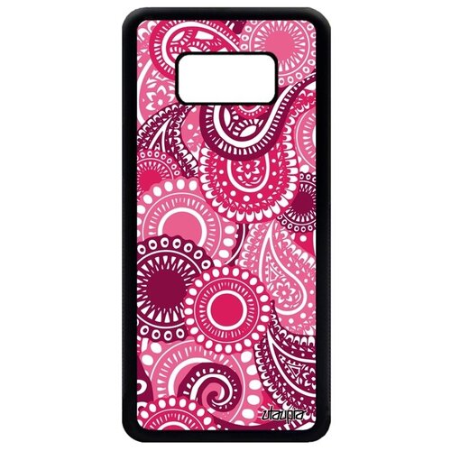 фото Защитный чехол на смартфон // galaxy s8 // "кружевной узор" кружево пейсли, utaupia, фуксия
