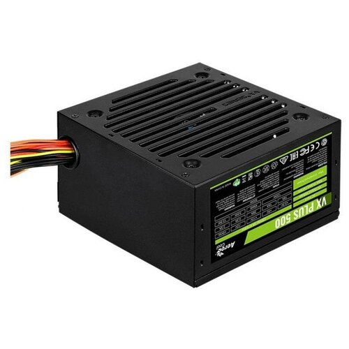 10шт кабель питания видеокарты 2 molex Блок питания Aerocool ATX 500W VX PLUS 500W 2444pin 120mm fan 3xSATA RTL