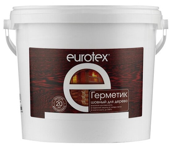 Герметик шовный для дерева Eurotex белый 6 кг