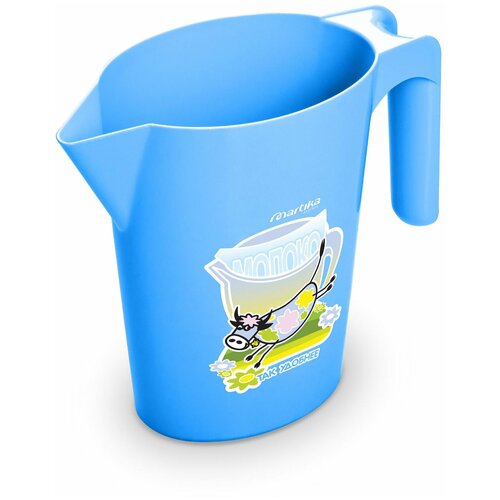 Кувшин-подставка под молочные пакеты Martika 1л голубой 260₽