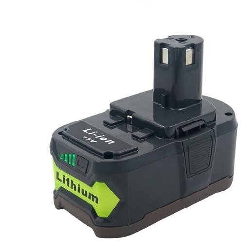 Аккумулятор АВС для электроинструмента Ryobi 18V 6.0Ah (Li-Ion) PN: RB18L60 аккумулятор topon для электроинструмента ryobi 18v 5 0ah li ion pn rb18l50