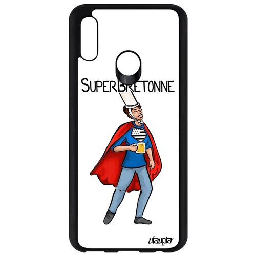 фото Новый чехол для мобильного // honor 10 lite // "супербретонка" смешной шутка, utaupia, белый