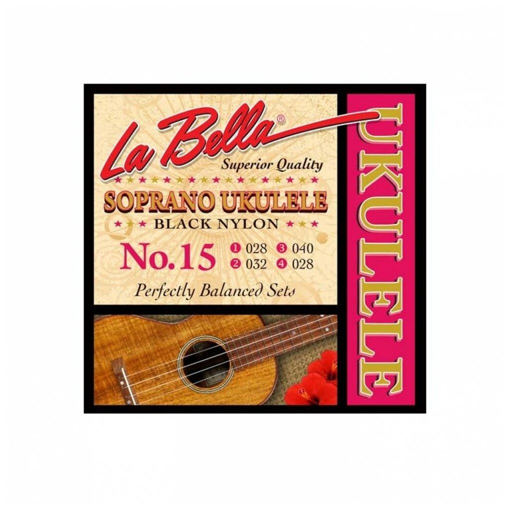 Струны для укулеле LaBella 15
