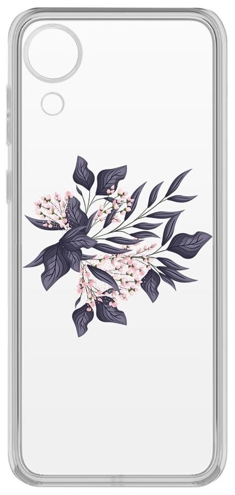 Чехол-накладка Krutoff Clear Case Женский день - Розовые бутоны для Samsung Galaxy A03 Core (A032)