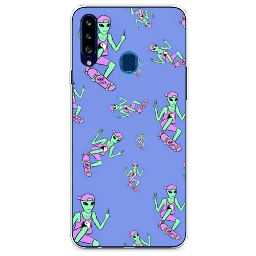 фото Чехол силиконовый samsung galaxy a20s ayy lmao скейтер case place