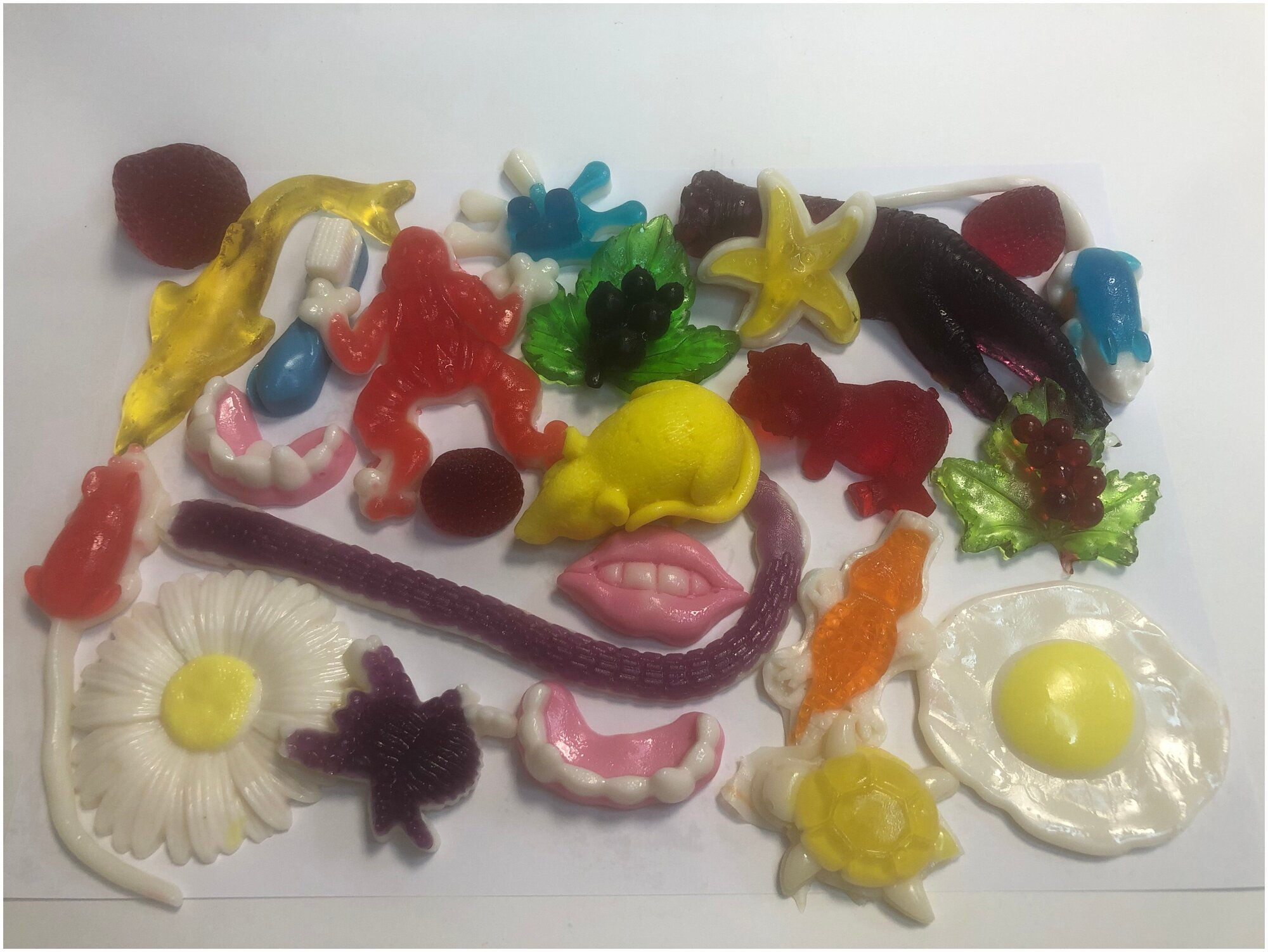 Жевательный натуральный мармелад набор №1, 600 гр / желейный / конфеты / Трофимов - фотография № 2