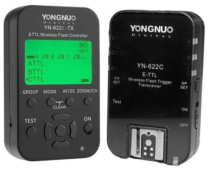 Комплект радиосинхронизации Yongnuo YN-622C Kit: передатчик + приемник, для Canon