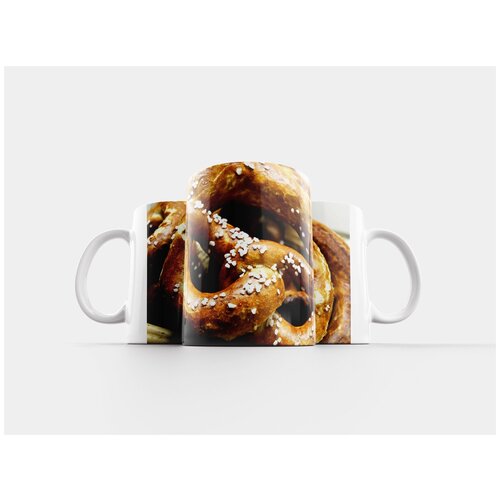 фото Кружка "крендели, крендель, хлебобулочные изделия" 320 мл lotsprints