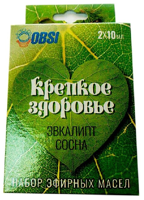 Набор эфирных масел OBSI Крепкое Здоровье сосна-эвкалипт, 2х10 мл - фото №1
