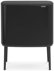 Мусорный бак Touch Bin Bo (11 л + 23 л), Черный матовый Brabantia