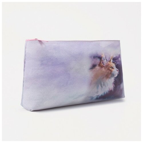 фото --- косметичка на молнии, цвет сиреневый