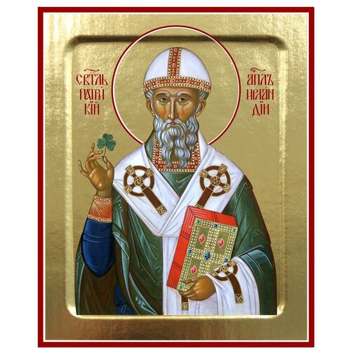 Икона святителя Патрика Ирландского на дереве: 125 х 160 икона святителя филиппа московского на дереве 125 х 160