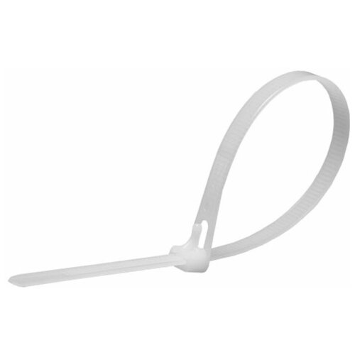 Хомут нейлоновый многоразовый 8x250 мм, белый, NYCT80-250-3 (100шт в упак) 3шт