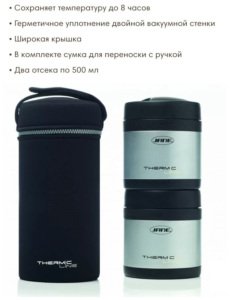 JANE Термос Line Flasks для жидкой и твердой пищи - фотография № 3