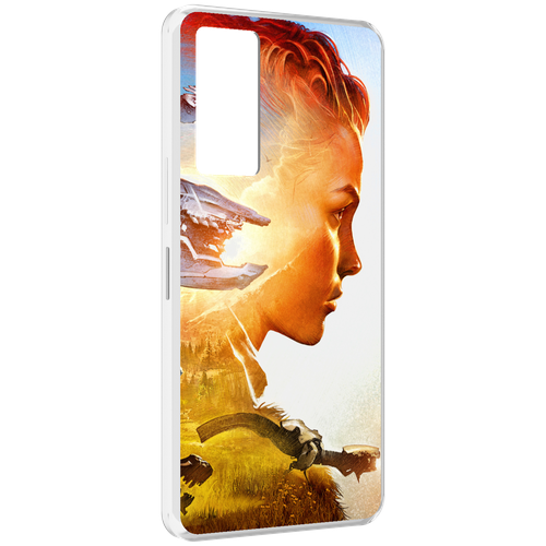 Чехол MyPads Horizon Zero Dawn art для Infinix Note 11 задняя-панель-накладка-бампер