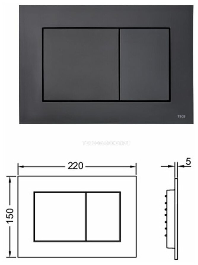 Система инсталляции для унитазов Tece Base 4 в 1 с кнопкой смыва - фото №6
